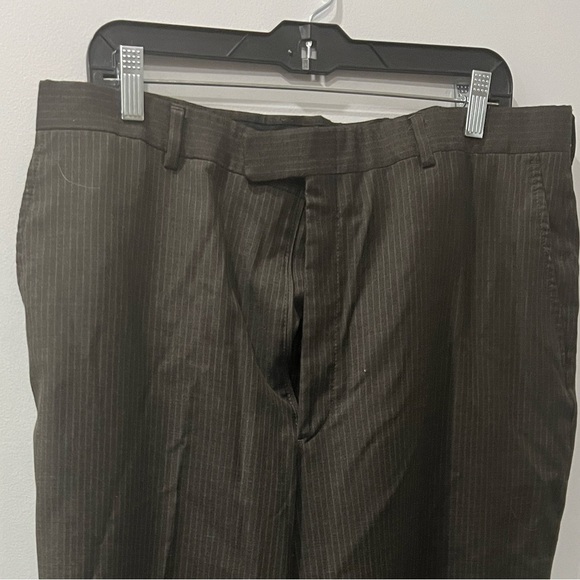 Kenneth Cole grey striped pants suit coat and pants size 44R - Picture 9 of 11